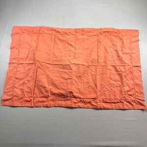 Fieldcrest Luxury King Pillow Sham (1) Rust Damask Embroidery Cotton (24" X 39")
